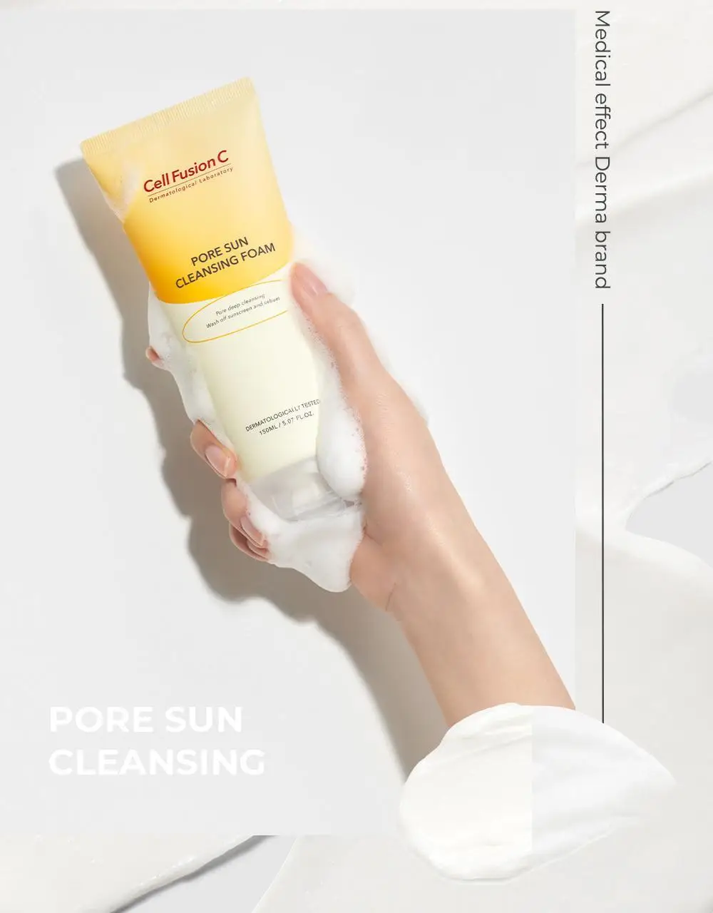 [선크림클렌징/모공딥클렌징] 셀퓨전씨 포어 썬 클렌징 폼 150ml 상세페이지 6